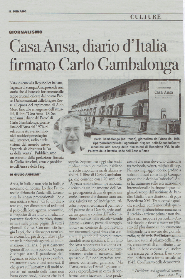 Casa Ansa, diario d’Italia firmato Carlo Gambalonga